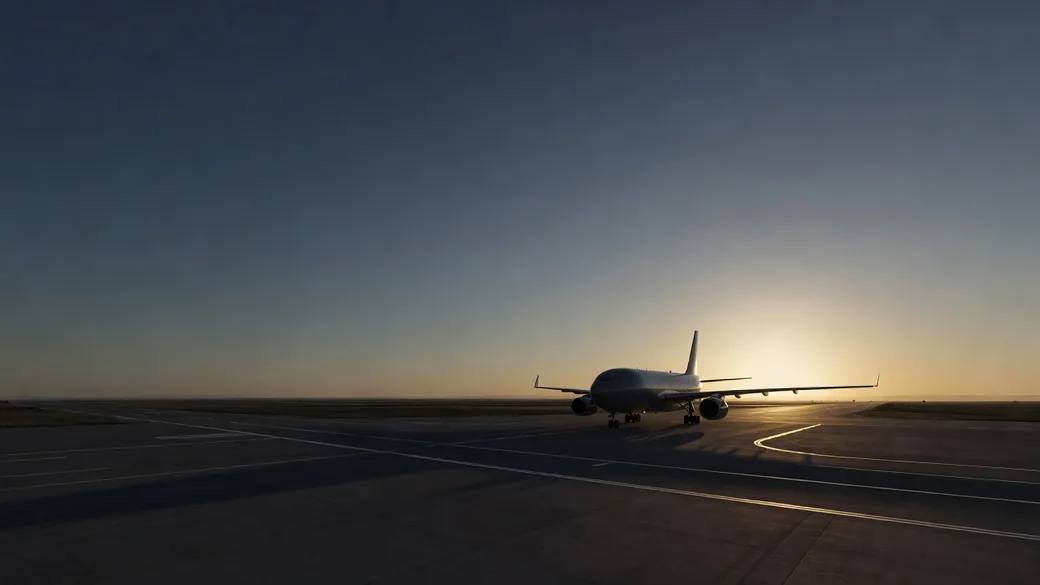 Air-Cargo bei Abenddaemmerung – internationaler Urnentransport über das CREMEXX-Drehkreuz Madrid