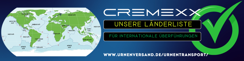 Internationale Lnderbersicht fr den Urnenversand